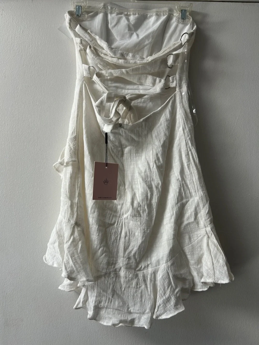 Hello Molly White Ruffle Mini Dress - Picture 6 of 10